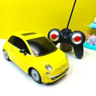 Metallic Fiat 500 Remote Control Car