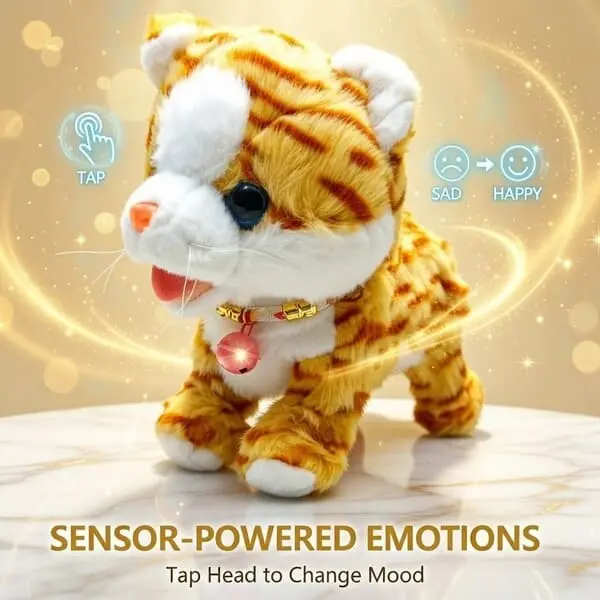 Sensor Stuffed Cat With Cute Activities Sensor Stuffed Cat With Cute Activities