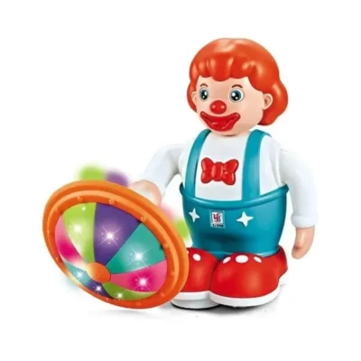 Rotating Umbrella Electric Stunt Clown Toy
