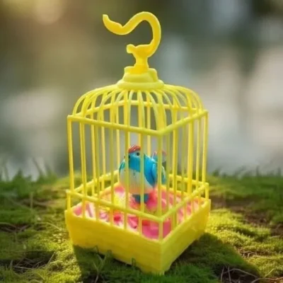Sensor Bird Cage With Cute Voice