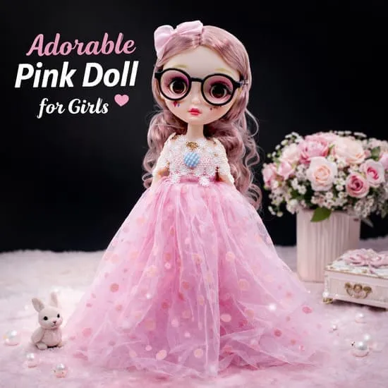 Fashion Doll With Floral Dress (3) Fashion Doll With Floral Dress