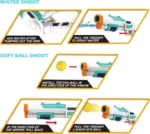 2 in 1 Soft Balls and Water Gun For Kids