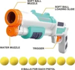 2 in 1 Soft Balls and Water Gun For Kids