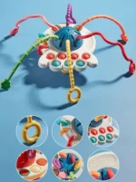 Montessori Pull-String Train Toy