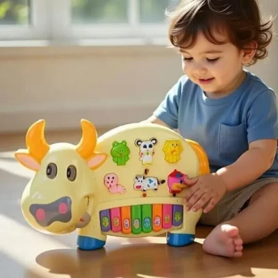 Musical Cow Piano Toy For Kids