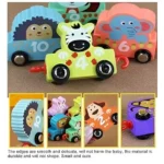Wooden Educational Animal Train For Kids