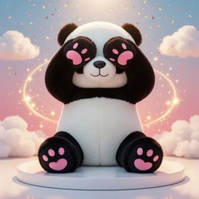 Magnetic Stuffed Panda