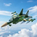 Metallic Fighter Jet Model