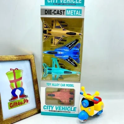 Metallic Fighter Jets Model For Kids