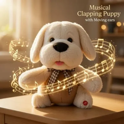 Puppy With Clapping Paws