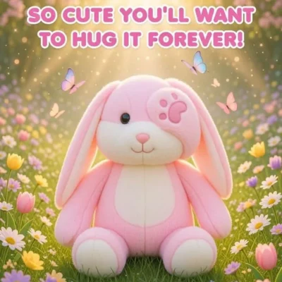 Magnetic Stuffed Bunny