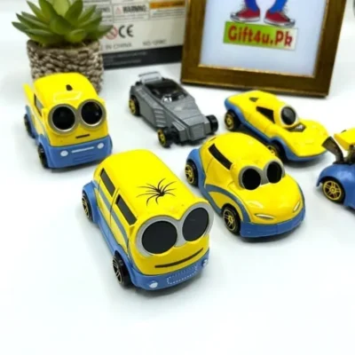 Metallic Minions Cars - Pack of 6