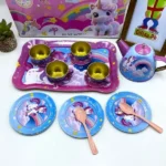 Unicorn Metallic Tea Set For Kids