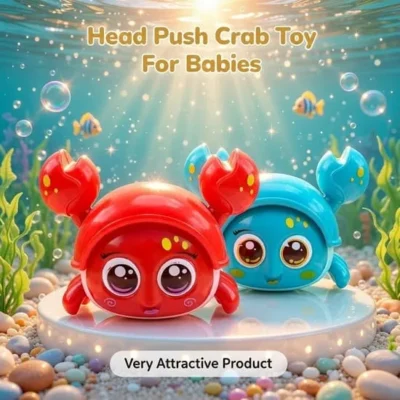 Head Push Crawling Crab Toy
