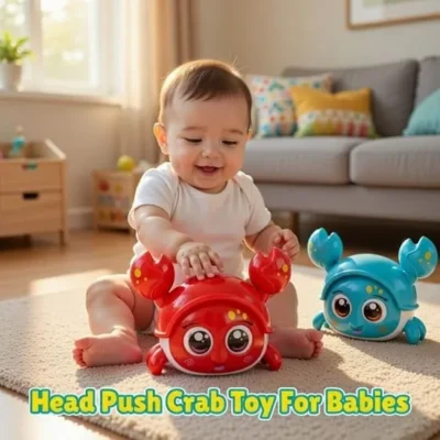 Head Push Crawling Crab Toy