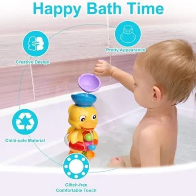 Rotatable Waterwheel Entertaining Bath Toy