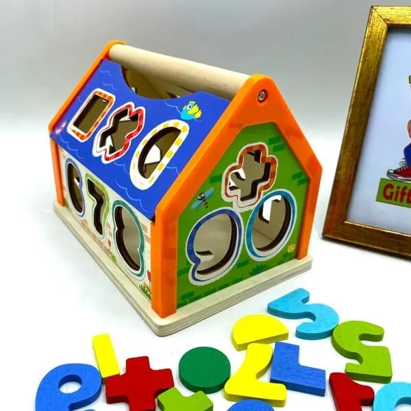 6 in 1 Activity Educational Wooden House For Kids (4)