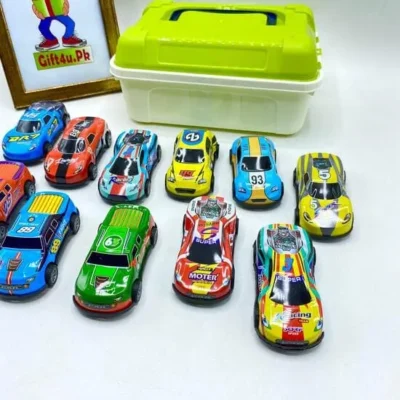 Box of 12 Metal Cars For Kids