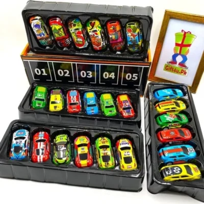 Cars Parking Track Box With 24 Pull Back Cars