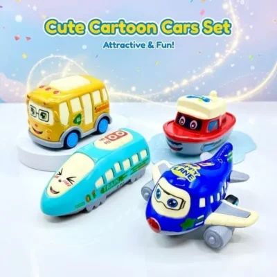 Metallic Cartoon Car For Kids
