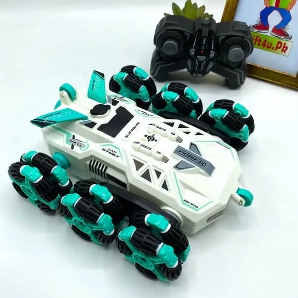 Smoke Producing 6 Wheel Stunt Remote Car