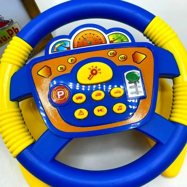 Steering Wheel Toy With Music & Lights