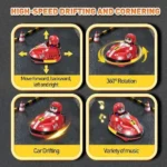 Two Players Remote Control Battle Bumper Cars
