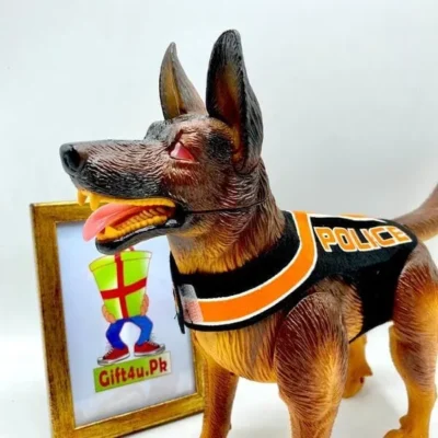 Walking Police Dog With Sound & Lights