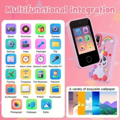 Kids Educational Smart Phone With Dual Camera