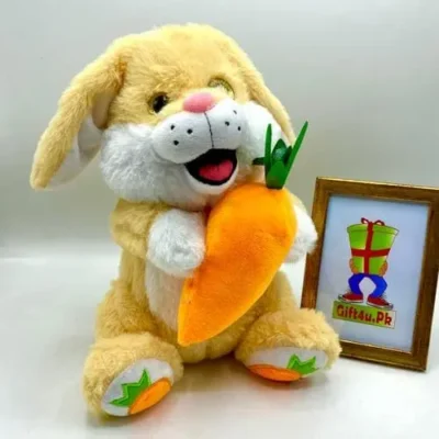 Musical Dancing Bunny Plush Toy With Carrot