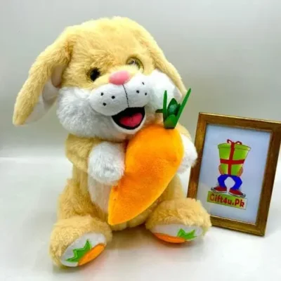 Musical Dancing Bunny Plush Toy With Carrot