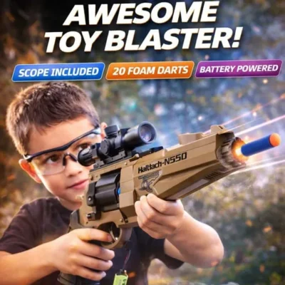 Soft Bullet Electric Revolver Gun