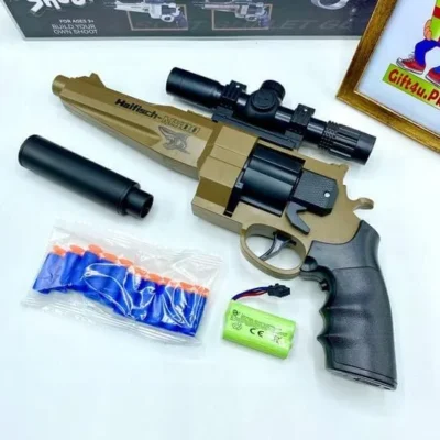 Soft Bullets Classic Electric Revolver For Kids