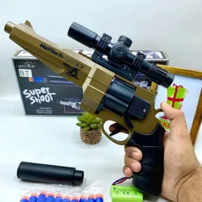 Soft Bullets Classic Electric Revolver For Kids