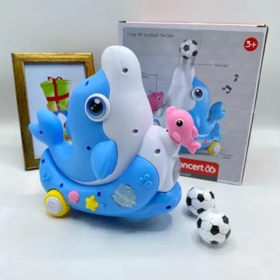 Ball Blowing Dolphin With Music & Lights