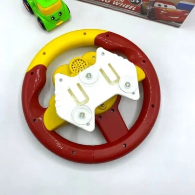Cars Theme Musical Steering Wheel Toy For Kids