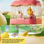 Birdcage Chirping and Fish Aquarium