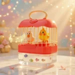 Birdcage Chirping and Fish Aquarium
