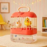 Birdcage Chirping and Fish Aquarium