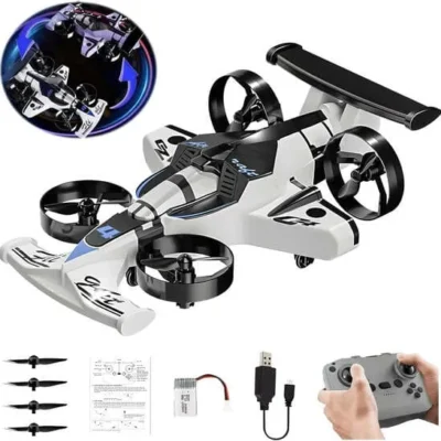Flying RC Drone & Stunt Car For Kids