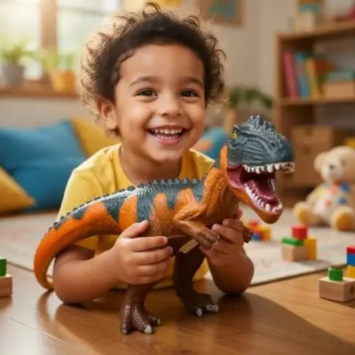Musical Silicon Dinosaur Figure