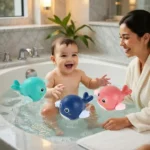 Cute Dolphin Baby Bath Toy