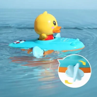 Duck Boat Pull & Go Baby Bath Toy