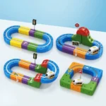 Magnetic Blocks Track Set With Electric Train