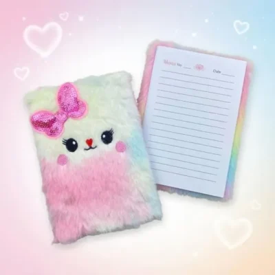 Mini Furry Notebook Diary
