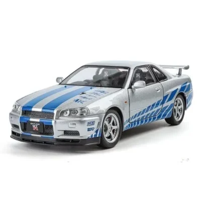 Nissan Skyline GTR R34 Diecast Car Model