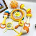 Duck Themed Rattles Set For Babies