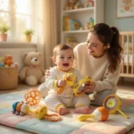 Duck Themed Rattles Set For Babies