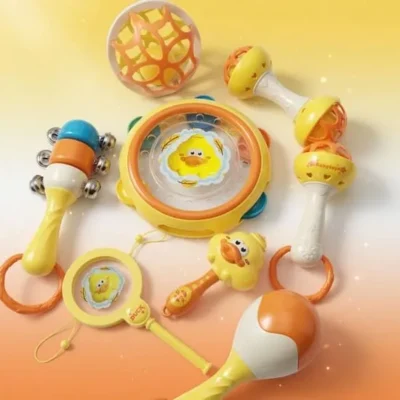 Duck Themed Rattles Set For Babies