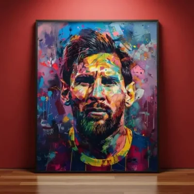 Messi Artwork Wall Frame